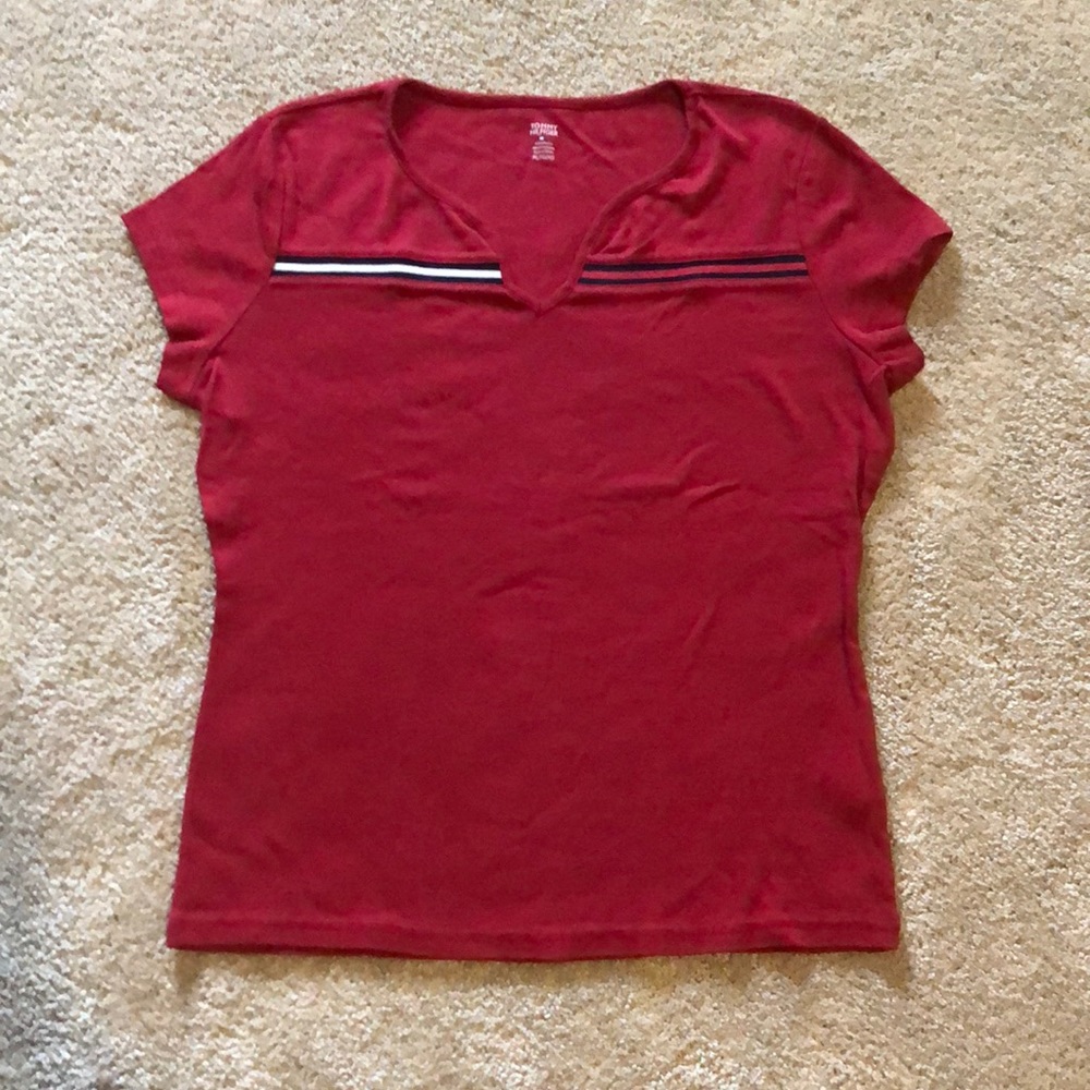 Tommy Hilfiger V-Neck Baby Doll Tee size XL